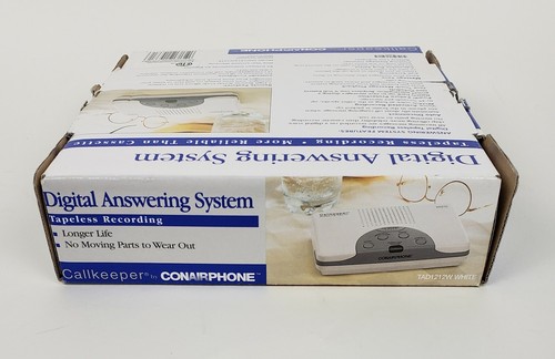 Conairphone Callkeeper Digital Answering System TAD1212W White New in Box