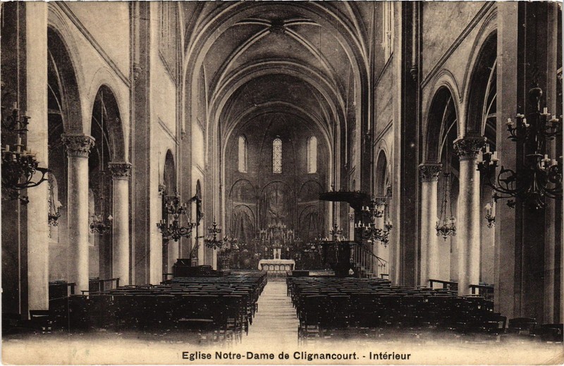 Cpa Paris Eglise Notre-Dame De Clignancourt (1240901)
