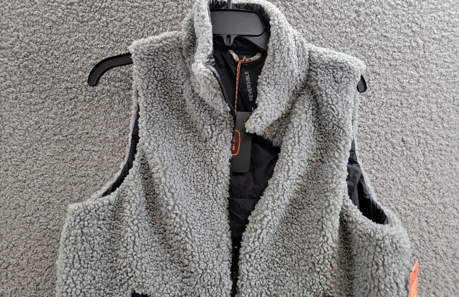 BASS OUTDOOR Reversible Zip-Front Vest Women's S Gray/Black Pockets Sleeveless - Picture 3 of 16