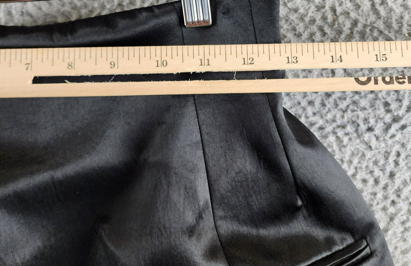 A.W.A.K.E. MODE Layered Skirt Pants Womens 36 Black Welt Pocket Back Zip Closure - Picture 9 of 18