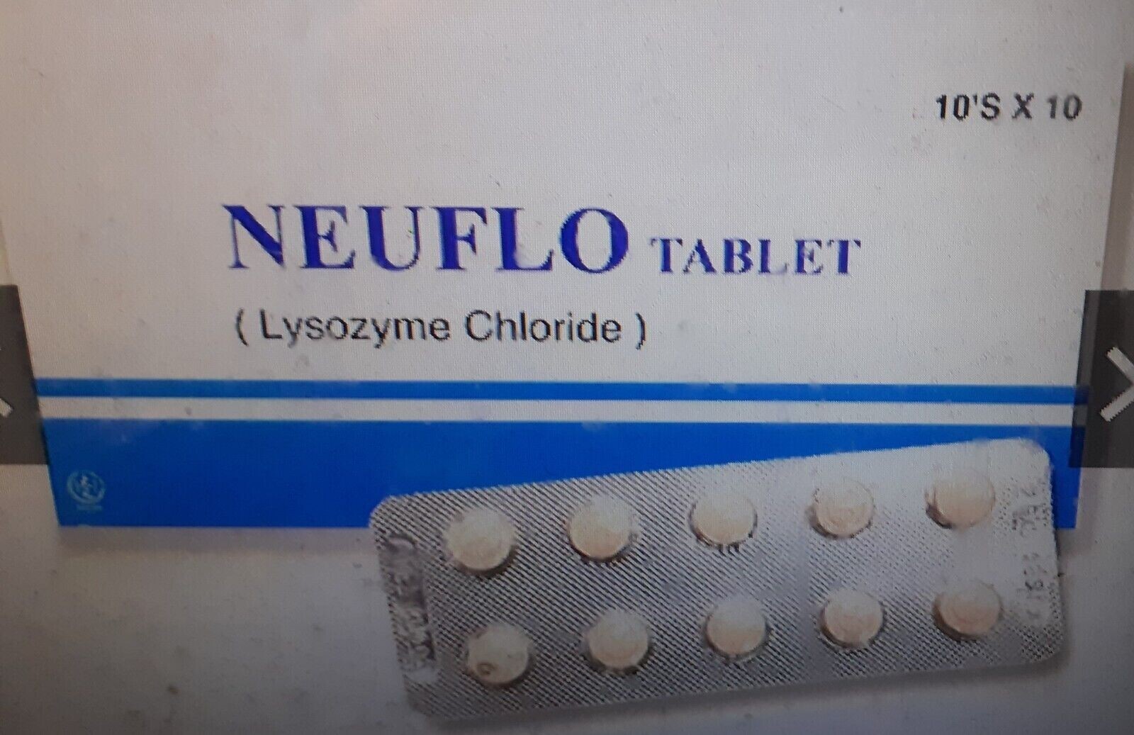 I*l様 SORE THROAT 3枚セット Lysozyme Chloride sore throat,Inflamation,10 tablets x 10