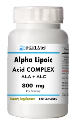 ALA+ALC Complex 900mg Alpha Lipoic Acid Acetyle L-Carnitine BIG BOTTLE 120 Caps