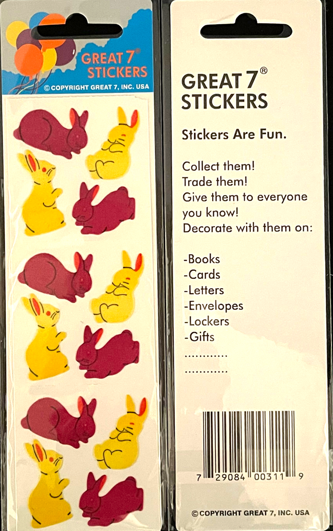 Rabbit Stickerᕱᘏ ゛専用 Amazon.com: Cute 50 PCS Cartoon Rabbit Stickers Bunny Decals