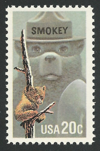 Smoky Smokey the Bear Only You Can Prevent Forest Fires Wildfires US Stamp MINT!