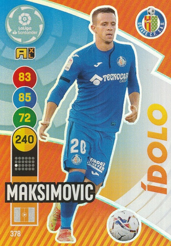 378 Nikola Maksimovic # Serbia Idolo Getafe.Cf Card Panini Adrenalyn Liga 2021