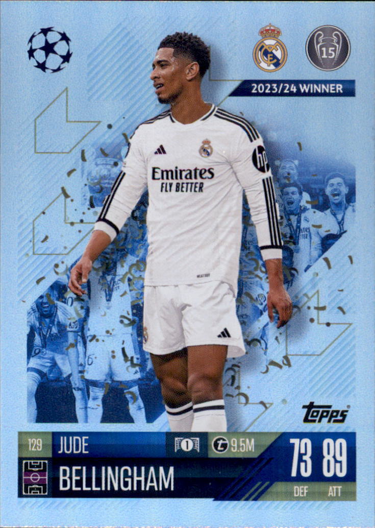 TOPPS UCC 24-25 ベリンガムサインカード　50枚限定 2024-25 Topps UEFA UCC Jude Bellingham Pruple Flowfractor