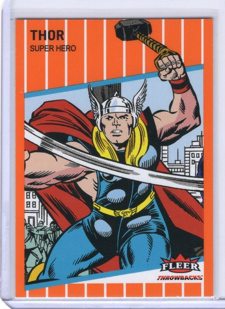 2023 Fleer Throwbacks '89 Marvel Edition Thor Orange 198/489