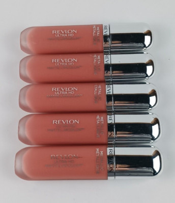 5 PACK REVLON ULTRA HD MATTE LIP COLOR METALLIC 690 GLEAM