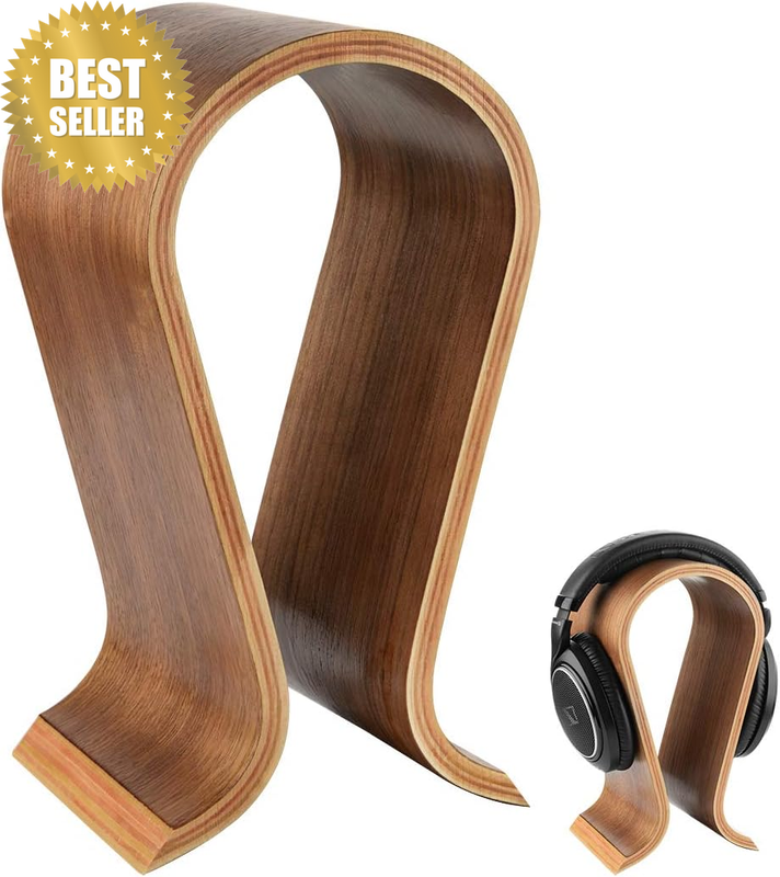 Wooden Omega Headphones Stand/Headphone Hanger/Wood Headset Holder/Omega Earphon