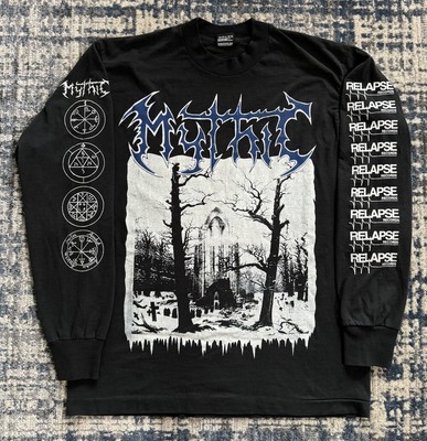 Vintage 1993 Mythic Mourning In The Winter Solstice Long Sleeve T Shirt L Metal