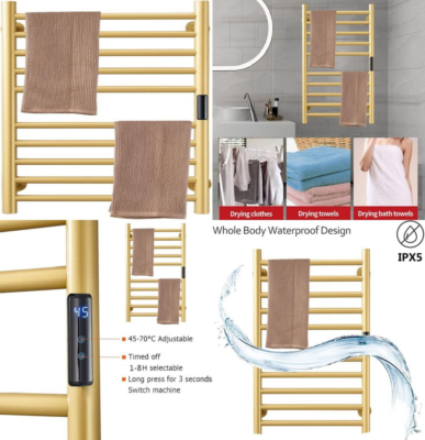 Energy efficient electric towel rail outlet