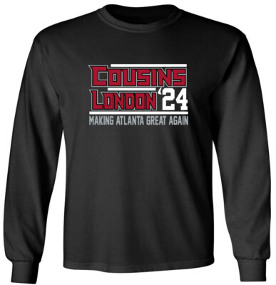 Kirk Cousins Drake London 24 Long Sleeve T-Shirt