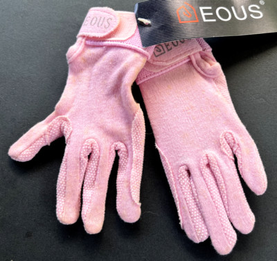 Eous Child Cotton riding gloves  - Baby Pink Color -  Size XXXS