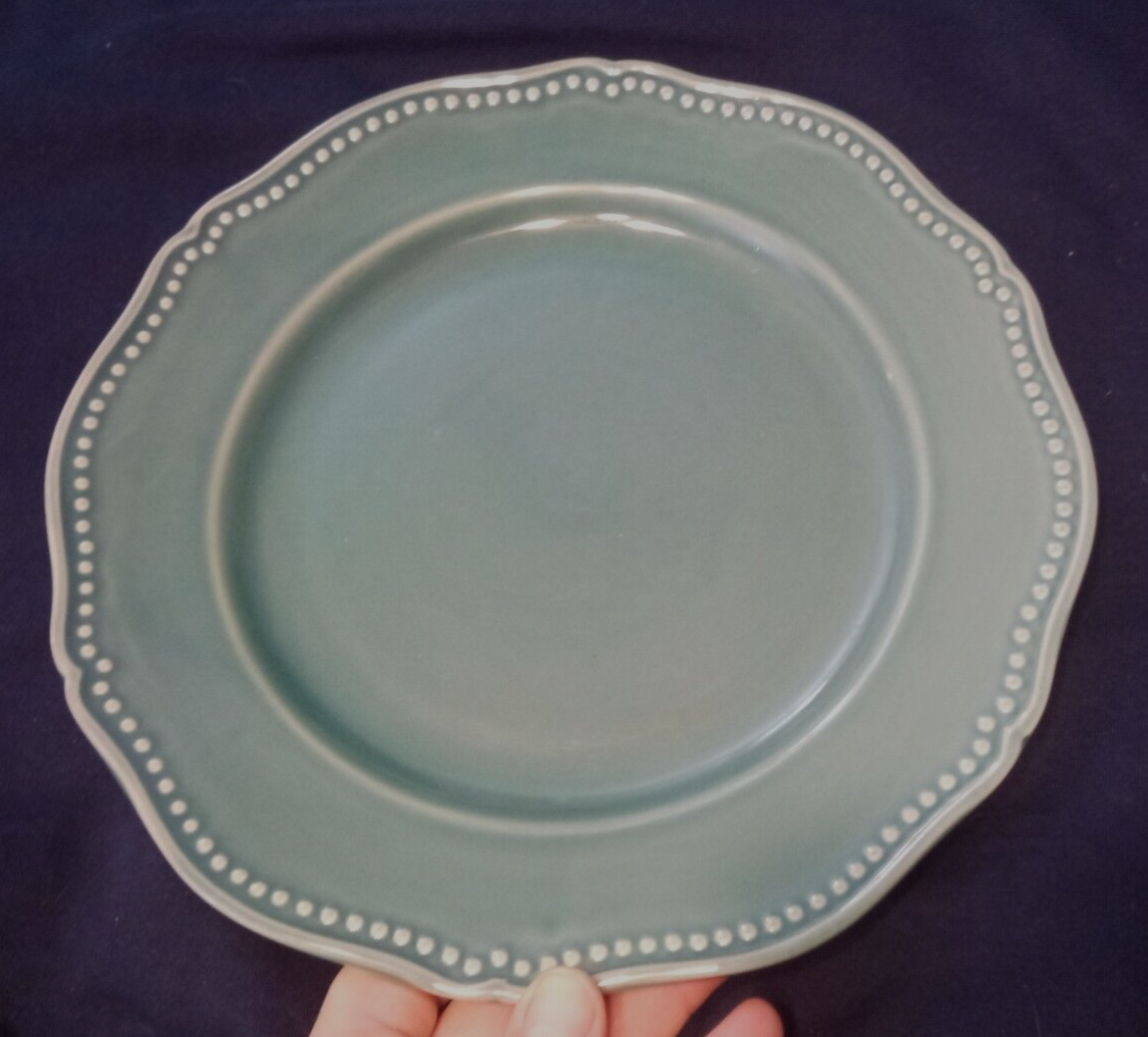Target Home ~Beaded Teal~ 10 1/2” Scalloped DINNER PLATE Stoneware Replacement