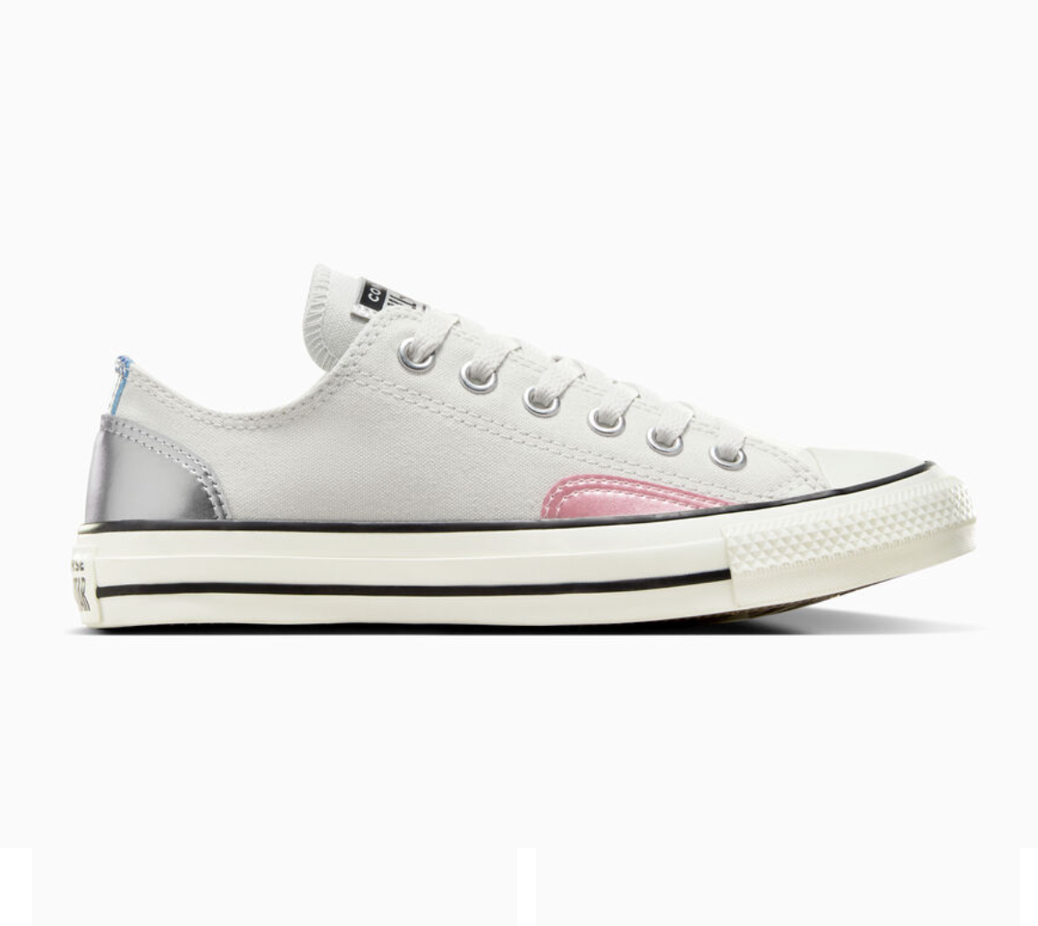 Pre-owned Converse Women's  Chuck Taylor All Star Chrome Shoes A09799f White Gold In As Pictured