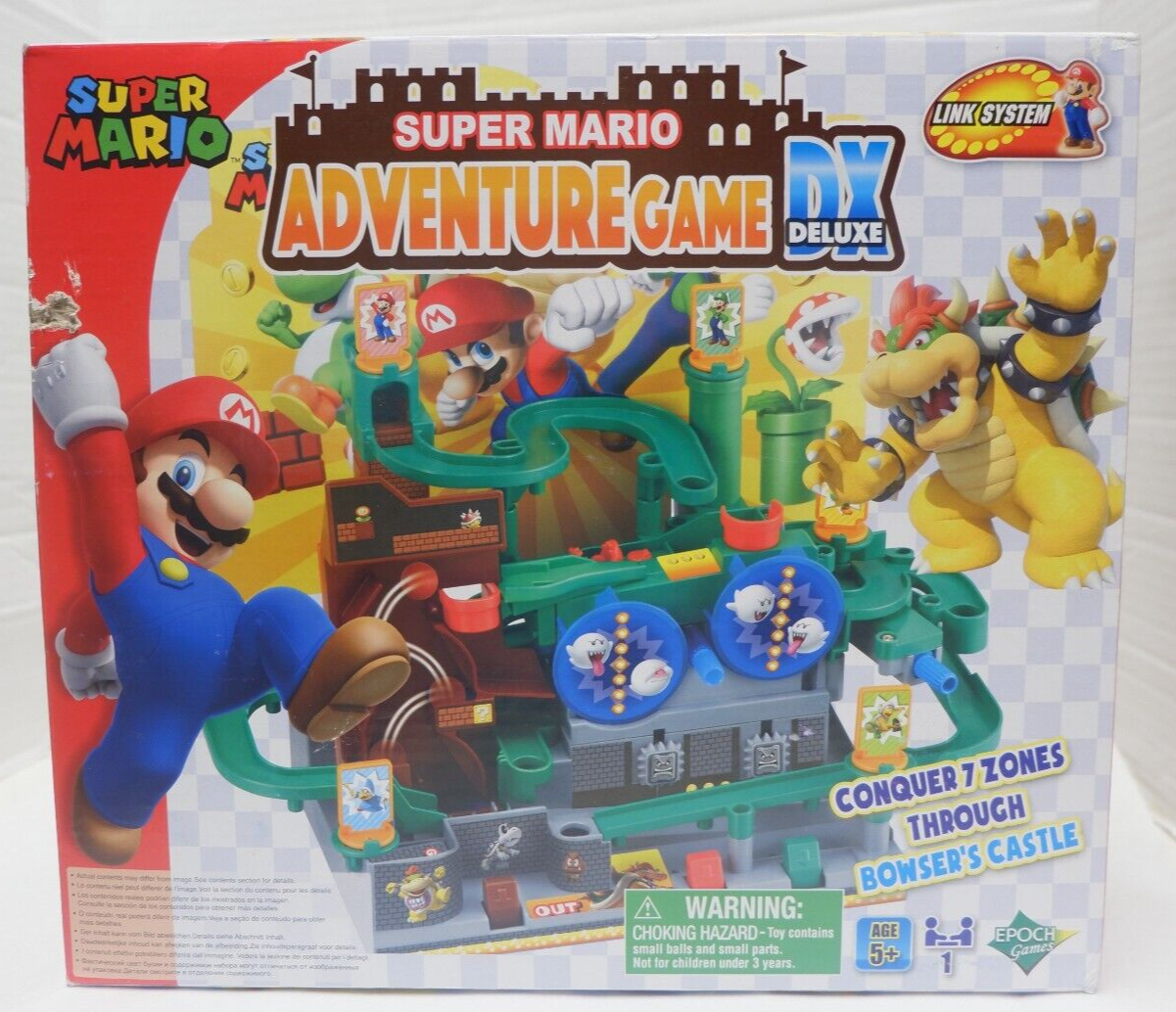 Super Mario Adventure Game Deluxe Bowser Castle and 7 Traps- SEE NOTE