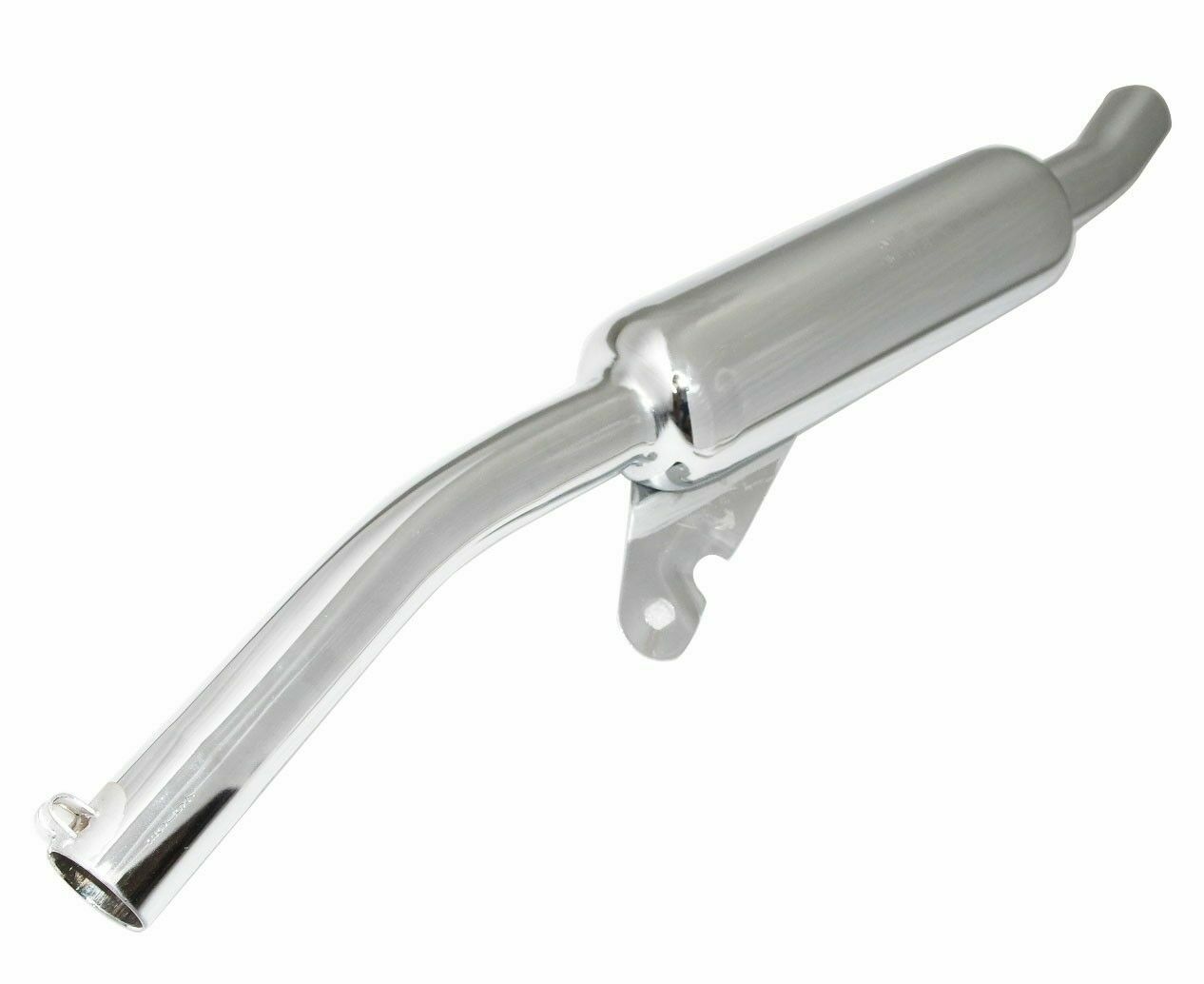 Fits Royal Enfield Classic 350 500cc Angular Upswept Exhaust Silencer Chrome  