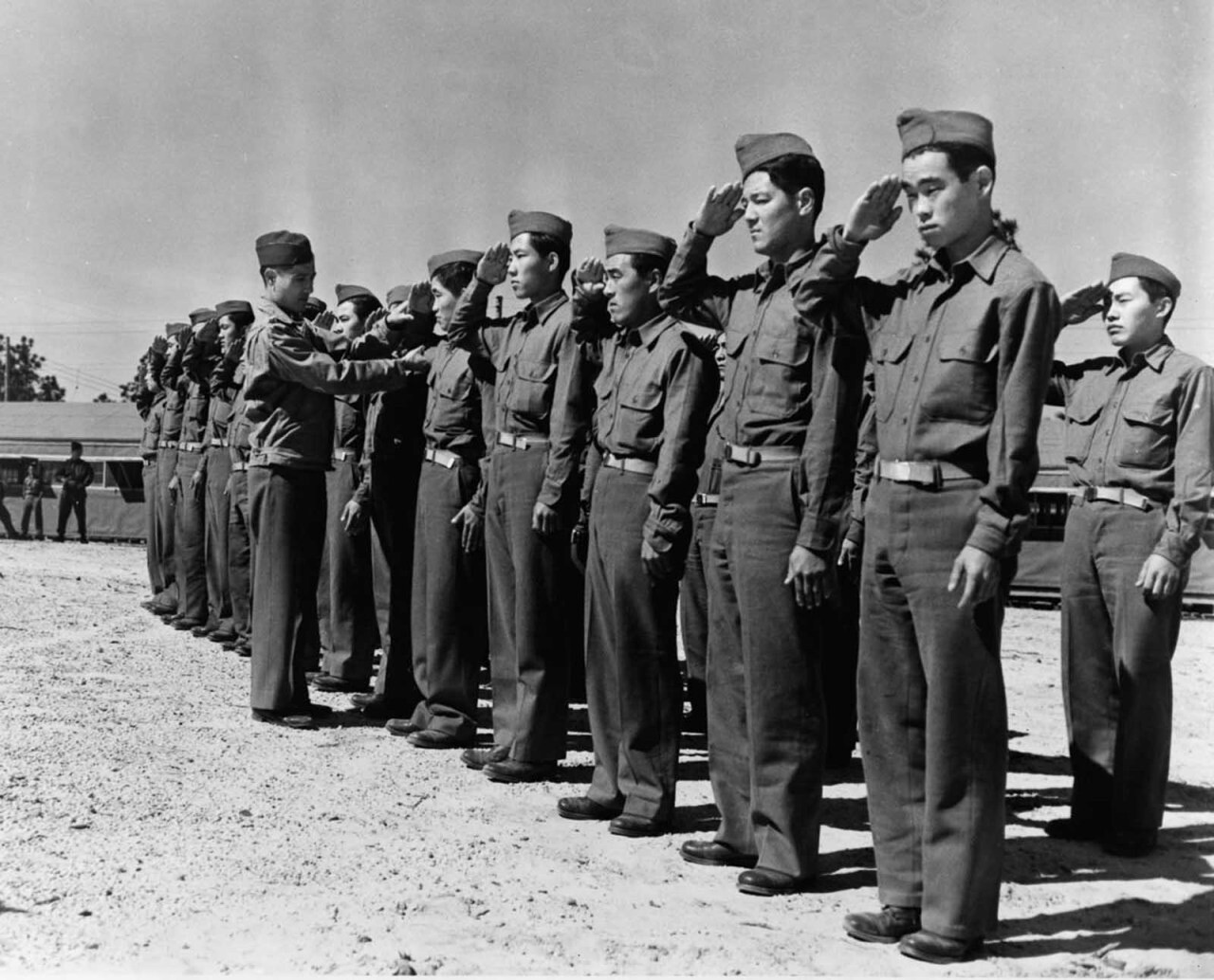 WW2 WWII Photo Japanese-American Soldiers of US Army 442nd