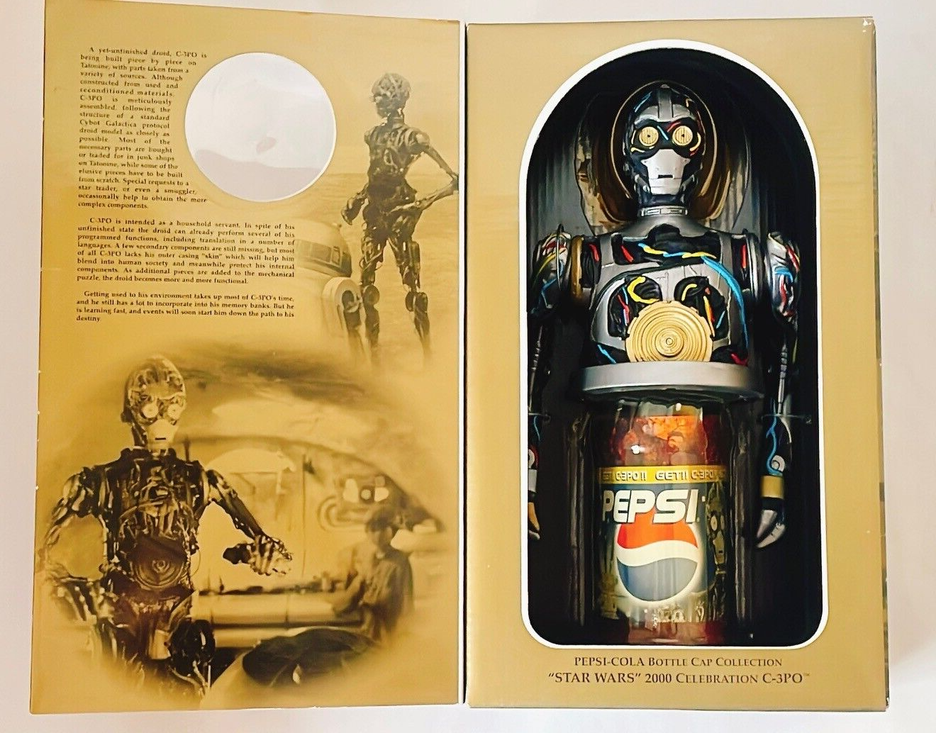PEPSI STAR WARS 2000 C-3PO フィギュア Pepsi Star Wars 2000 Celebration C-3PO Figur Japan Campaign