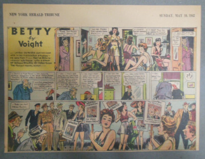 Betty Sunday Page  by CA Voight from 5/10/1942 Size: 11 x 15 inches GGA