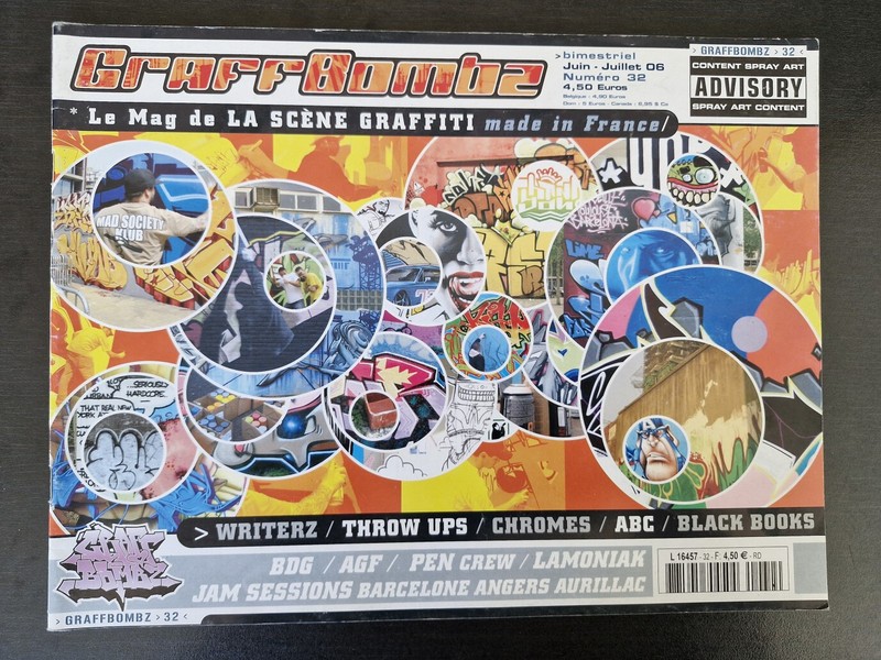 Graffiti Magazine Graffbombz NÂ°32 Bdg Agf Pen Crew Lamoniak 2006