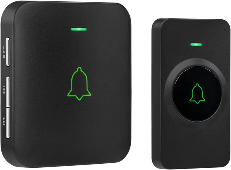 Wireless Doorbell, Mini CB-11 Waterproof Doorbell Chime Operating at 1000 Feet w