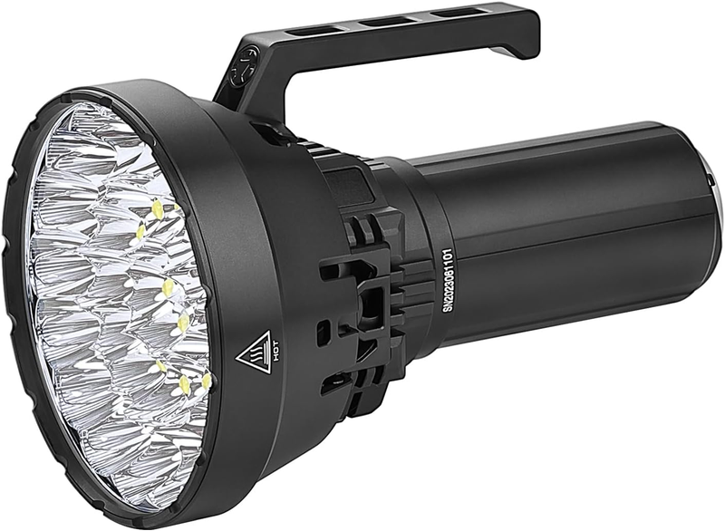 MS32 Brightest Flashlight 200,000 Lumens, Cree XHP70.2 Leds Tactical Flashlights High Lumens with 8 Modes Type-C Rechargeable Flash Light for Outdoor, Emergency and Caving