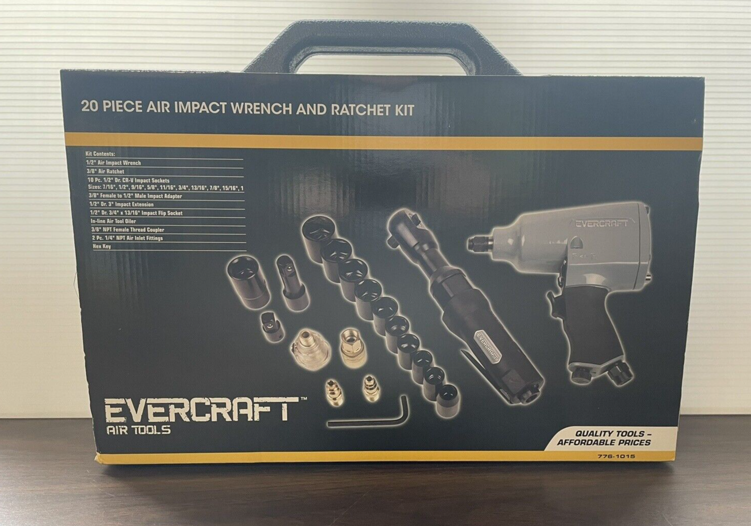 Evercraft 20 Pc. Air Impact Wrench and Ratchet Kit 766-1015