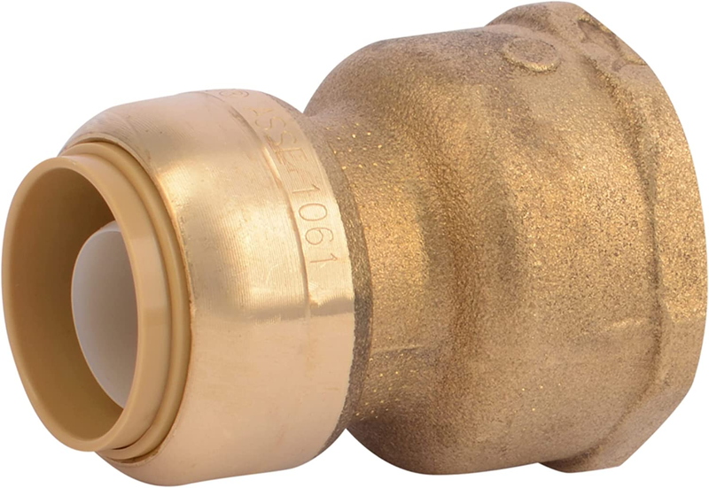 Adapter, Push To Connect Brass Plumb