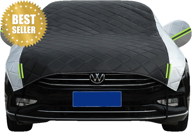 Car Snow Cover Windshield Sun Shade, 4 Layers Waterproof Windproof Protection, A