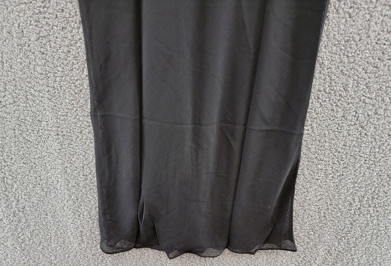 Lioness Devon Maxi Skirt Womens S Black Semi Sheer Straight Elastic Waist PullOn - Picture 9 of 12