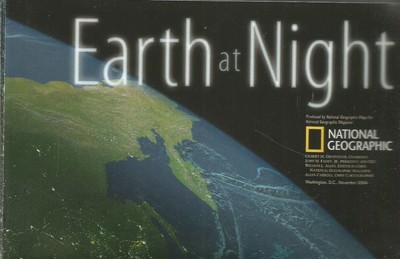 Earth At Night November 2004 National Geographic Map/Supplement