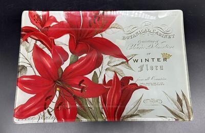 Fringe Studio Glass Winter Flora Botanical Tray