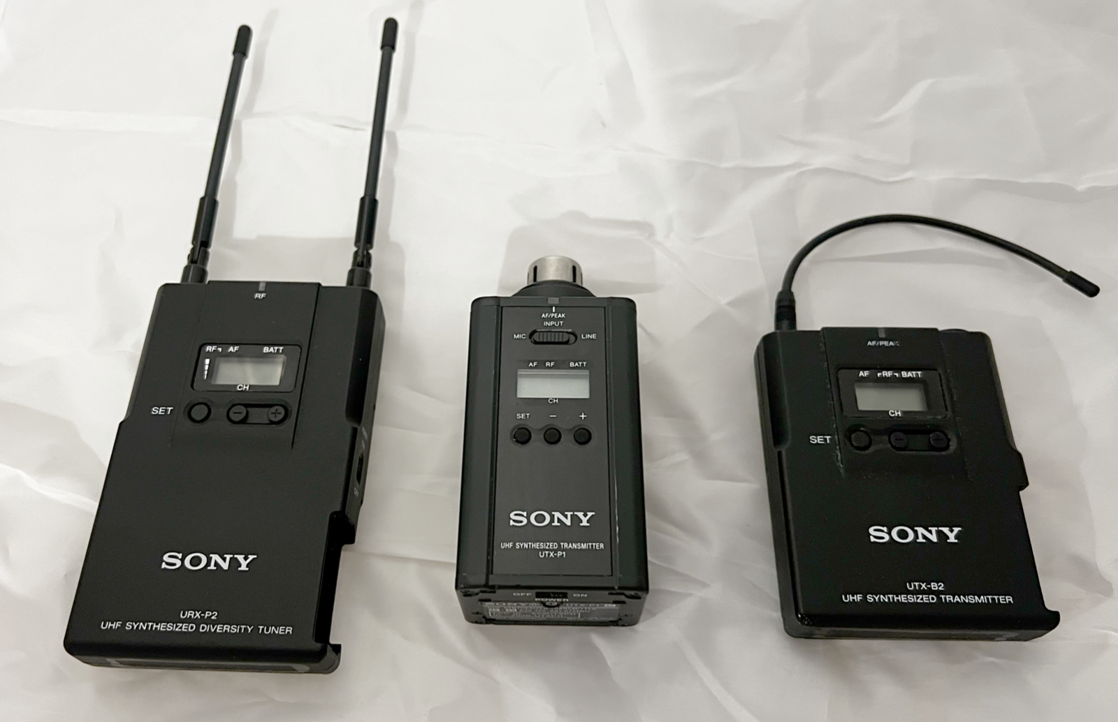 SONY業務用ワイヤレスマイク/レシーバセット（UTX-B2/URX-P2)