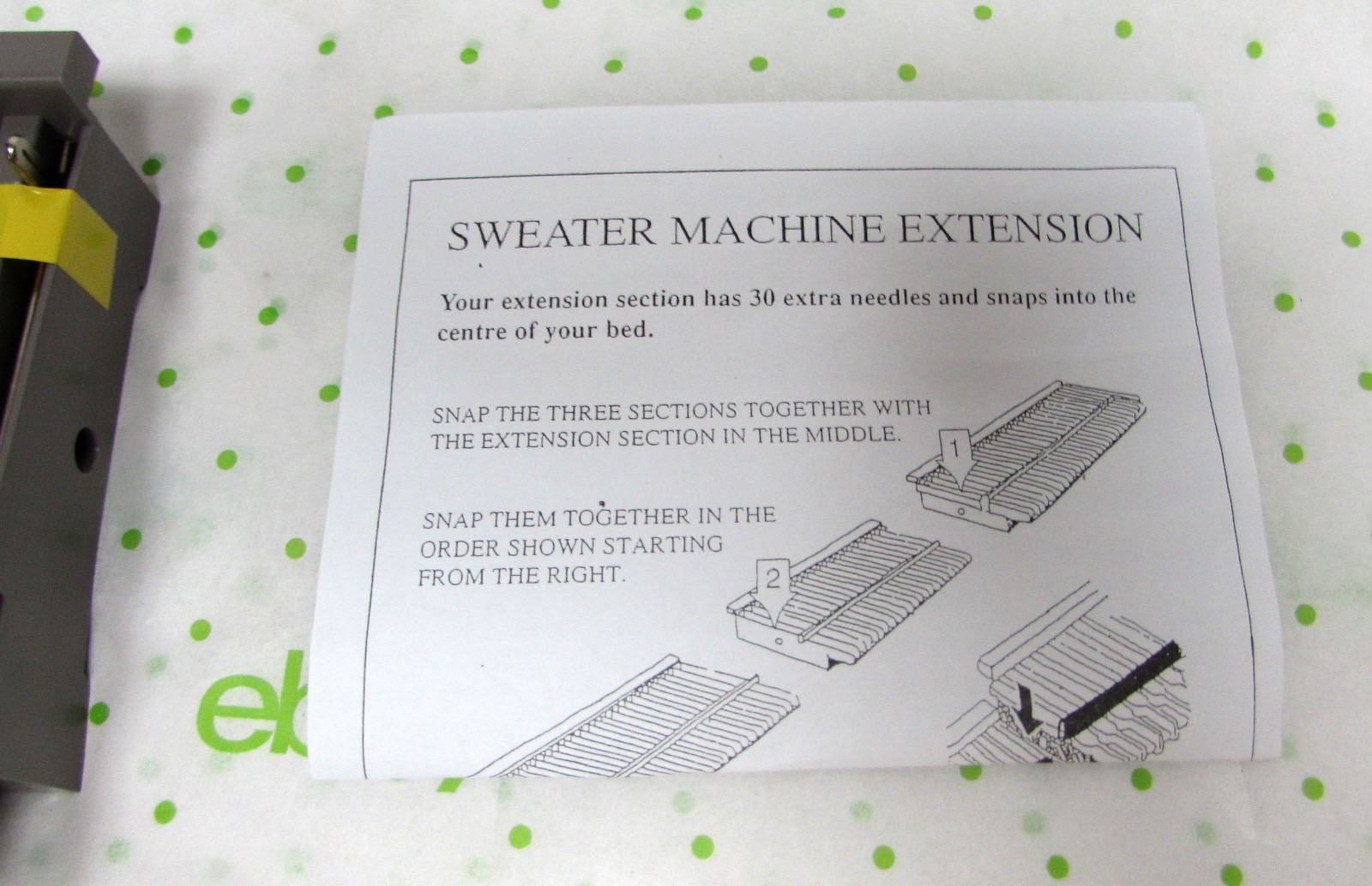 Ultimate Sweater Machine Extension Kit 02014-9 Bond America Caron