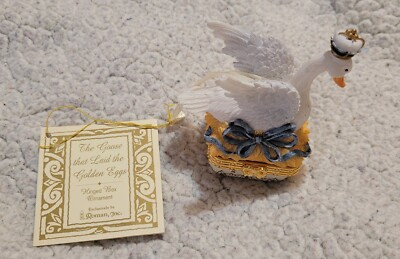 The Goose that Laid the Golden Eggs Trinket Box