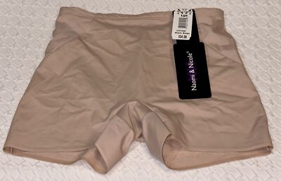 NAOMI NICOLE Shapes Your Curves Warm Beige Waistline Boyshort Womens Sz M L XL