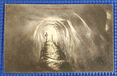 Glacier Cave of the Bossons Steel Haute-Savoie South Eastern France Postcard
