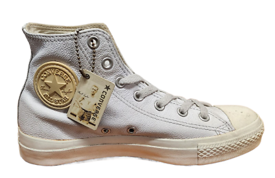 Converse Adult Unisex Chuck Taylor All Star Hi Top Leather White 1T406 eBay