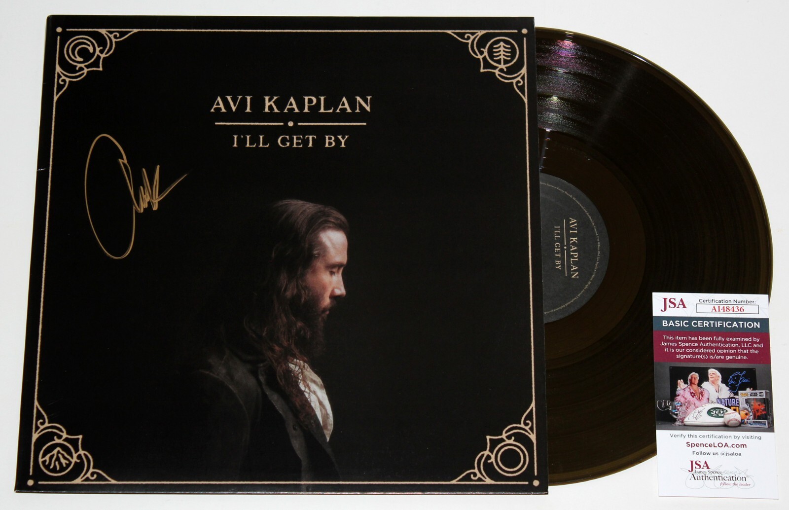 AVI KAPLAN SIGNED I'LL GET BY LP VINYL RECORD ALBUM AUTOGRAPH