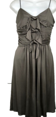 ISSA London  Silk Jersey Dress~Taupe Gray~US 8/ UK 12 Fit like S