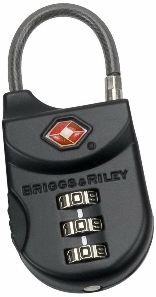 Briggs & Riley Travel Basics Tsa Cable Lock, Black, One Size