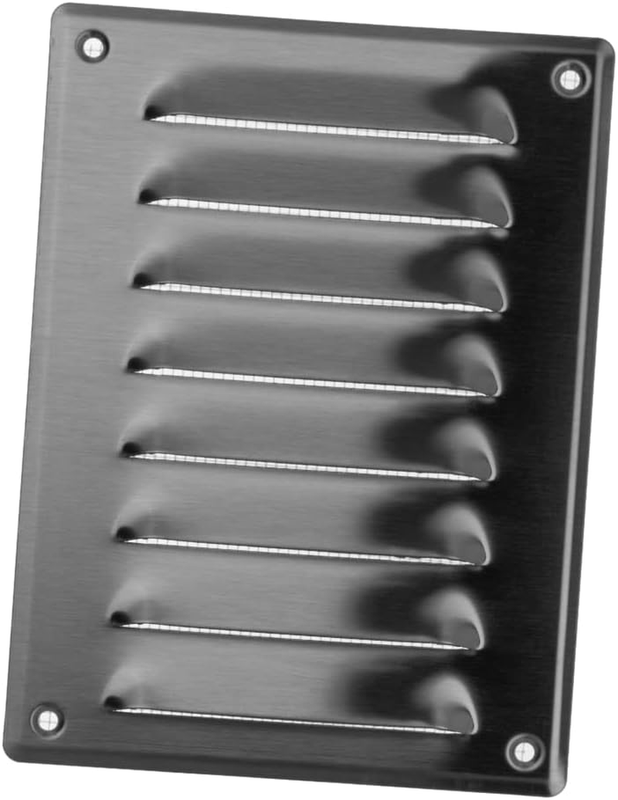 Stainless Steel Metal Air Vent Grille Cover with Insect Mesh 140x190mm / 6x7