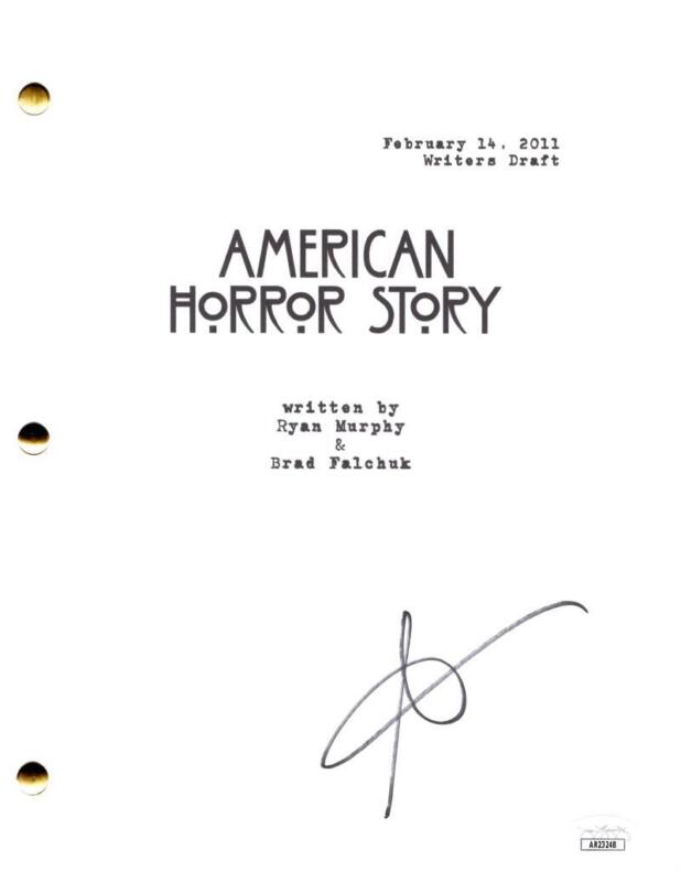 Sarah Paulson Signed Autograph American Horror Story Script Screenplay JSA COA