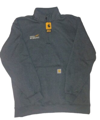 NWT Carhartt Loose Fit Mid weighted 1/4 Zip Mock Neck Sweatshirt Pullover 
