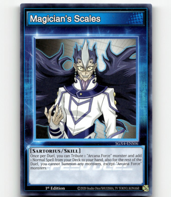 Yugioh Magician's Scales (Skill Card) - Speed Duel GX: Midterm Destruction