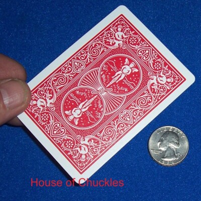 Steal Shimmed Card - Double Thick, Red Back Bicycle Standard Index, Metal Shim