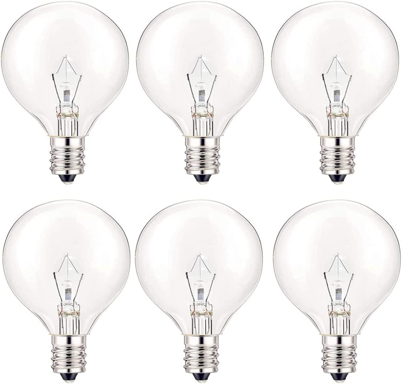 E12 Candelabra Base 120volt Round Light Bulb For Chandelier