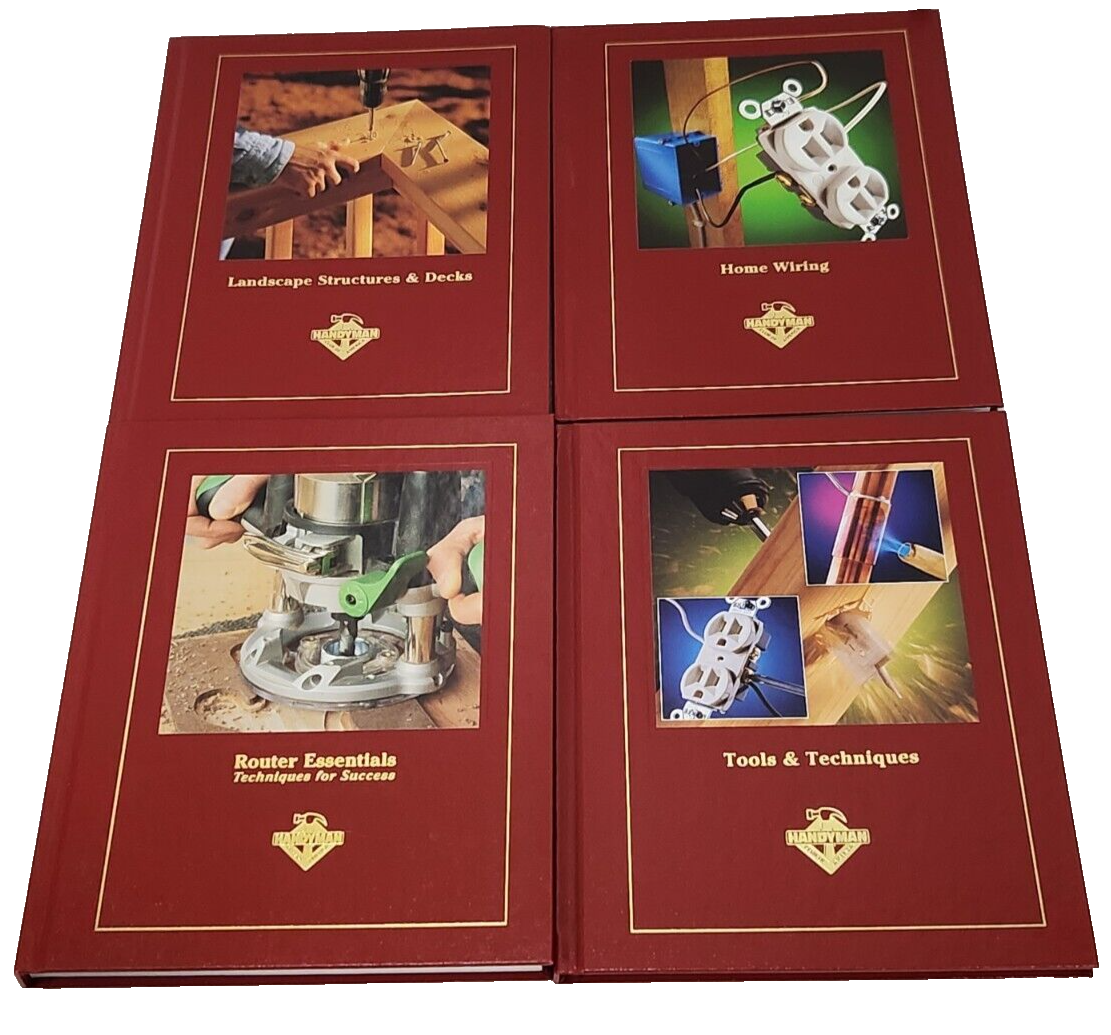 Handyman Club of America Hardcover Books Home Repair Remodeling Wood Lot of 24