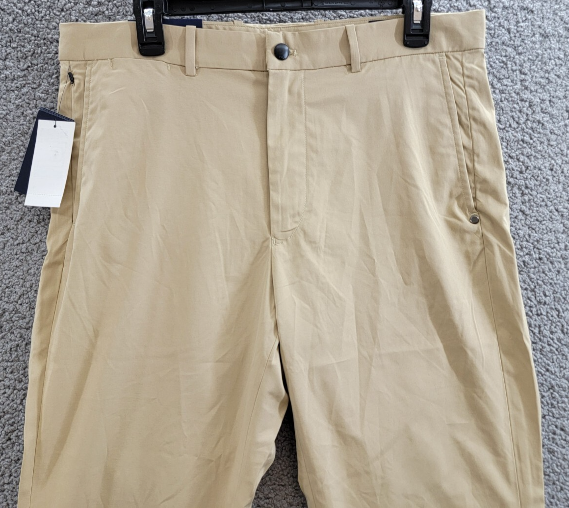 Polo Ralph Lauren Tailored Fit Performance Chino Pants Men's 33/30 Khaki Zip Fly - Picture 3 of 18